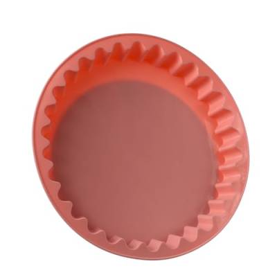 MARELIDA Backform - Kuchenform - Tarteform - Silikon - rund - D: 26,5cm (rosa) von MARELIDA
