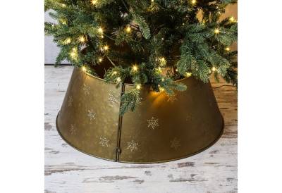MARELIDA Christbaumständer Weihnachtsbaumring Metall Verkleidung für Baumständer Baumring D: 70cm (1-tlg) von MARELIDA