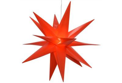 MARELIDA LED-Stern für außen LED Outdoor 3D Stern Leuchtstern hängend 40cm Weihnachtsstern Außen, LED Classic, warmweiß (2100K bis 3000K) von MARELIDA