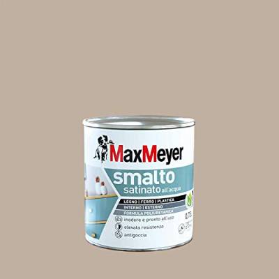 Maxmeyer 165329D300006 Wasserlack aus Polyurethan, satiniert, Taupe, 0,75 l, 0,75 l von MAXMEYER