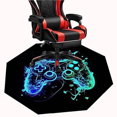 MAxba Bodenschutzmatte Bürostuhl Achteckig Gaming Stuhl Teppich bürostuhlunterlage Unterlage Schreibstuhlunterlage for Büro & Zuhause (Color : 1, Size : 100cm) von MAxba