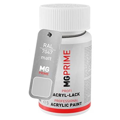 MG PRIME RAL 7047 Telegrau 4 / Telegrey 4 matt Lackstift 50 ml schnelltrocknend von MG PRIME