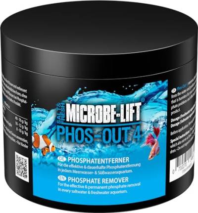 MICROBE-LIFT Phos-Out 4-500 ml - Phosphat-Entferner auf Eisenhydroxid-Basis, entfernt effektiv Phosphat, Silikat und Gelbstoffe aus Meer- und Süßwasseraquarien. von MICROBE-LIFT