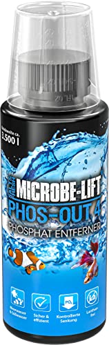 MICROBE-LIFT Phos-Out 4-118 ml - Hochwirksamer flüssiger Phosphat-Entferner, verbessert Wasserqualität in Allen Aquarien, frei von Lanthan, bindet effektiv Phosphate. von MICROBE-LIFT