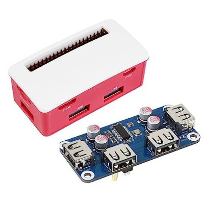 Für 2W WH 3A 3B Erweiterungsplatine Starter Kit USB HUB Box 4x USB 2.0 Ports und zwei verschiedene Deckel Starter Kit von MISUVRSE