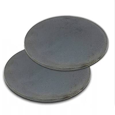 Runde Platten aus Baustahl, 1,0 / 2,0 / 3,0, dicke Metall-Stahlplatten, Herstellung und DIY-Reparaturprojekt (1,0 x 100 mm), 2 Stück von MKGT