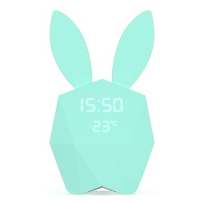 Mob Cutie Clock Connect Wecker mit Bewegungsmelder, Nachtlicht Nomade Design, Türkis von MOB – MOBILITY ON BOARD