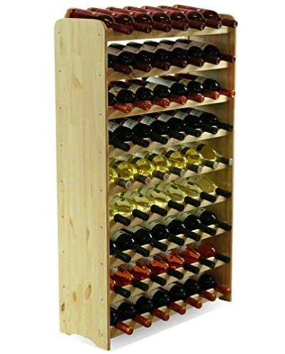 MODO24 Flaschenregal Weinschrank Weinständer Weinregal für 63 Flaschen, Bodenstehend, NEU! von MODO24