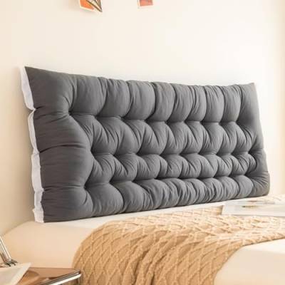 MZYZPPBD Rückenlehne Bett Kissen Lesekissen Für Bett Sofa Bequem Und Weich Lendenkissen Kopfstütze Fürs Bett Kopfteil Mit Abnehmbarem Bezug Für Schlafzimmer Mit Tatami-Sofa,L,180 x 10 x 50 cm von MZYZPPBD