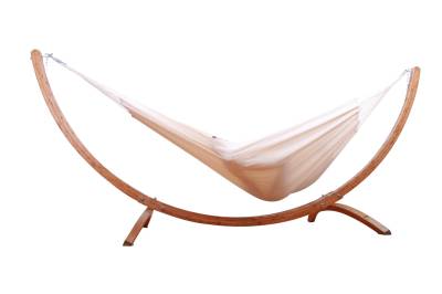 Wooden stand with Hammock Brasil natur von MacaMex