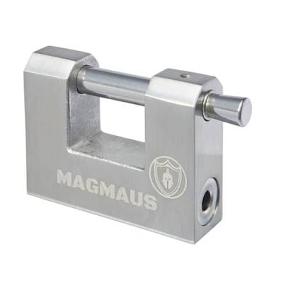 Magmaus® RTL/70 Robustes, wetterfestes Vorhängeschlöss für den Außenbereich mit 3 Schlüsseln – Ideal für Container, Schuppen, Ketten, Tore, Garagen von Magmaus