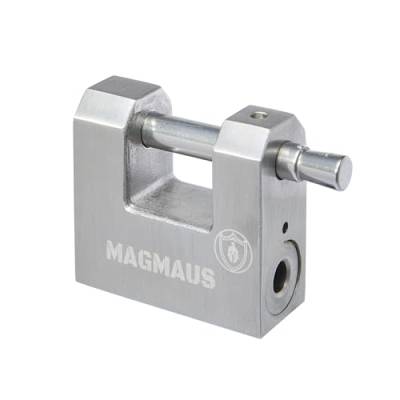 Magmaus® RTL/50 Robustes, wetterfestes Vorhängeschlöss für den Außenbereich mit 3 Schlüsseln – Ideal für Container, Schuppen, Ketten, Tore, Garagen von Magmaus