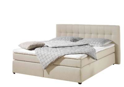 Maintal Betten 236100-3113 Boxspringbett Jeremy 100 x 200 cm inklusive Topper, feiner Strukturstoff von Maintal Betten