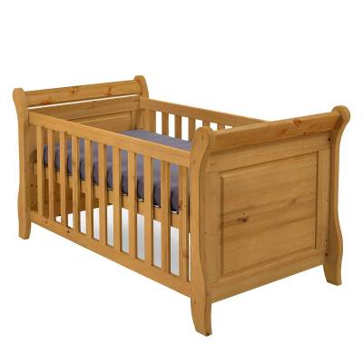 Maison Belfort Babybett Bergen Braun Nordische Kiefer 70x140 cm Lattenrost von Maison Belfort