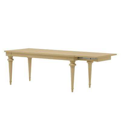 Maison Belfort Esstisch Azjana Massivholz Pinie Ausziehbar Creme 182x76x90 cm (BxHxT) Landhaus für 8-10 Personen von Maison Belfort