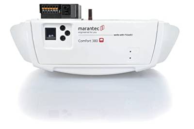 Marantec Comfort 380 Garagentorantrieb, Set inkl. 2 Handsender, elektrischer Torantrieb für Garagentore, Sektionaltore und Schwingtore, Weiß von Marantec