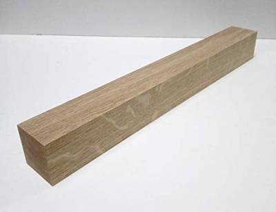1 Kantholz Eiche massiv. Holzpfosten Holzriegel. 7x7cm stark. Sondermaße. (7x7x95cm lang) von Martin Weddeling