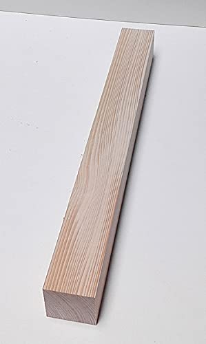 1 Kantholz Tischfuss 6x6cm stark. Riegel Bastellholz Drechselholz Fichte / Tanne massiv. Sondermaße. (35cm lang) von Martin Weddeling