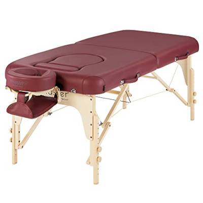 Master Massage cm Evamobil Schwangerschaftsliege Klappbar Beauty Bed Bauchloch Massageliege mit Brust-und Bauchausschnitt, Rot, 76 cm von Master Massage