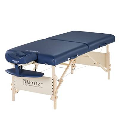 Master Massage cm Mobil Klappbar Massagebank Kosmetikliege Portable Beauty Bed Massageliege, Königsblau, 76cm von Master Massage