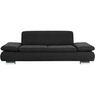 Max Winzer Sofa 2,5-Sitzer Terrence Veloursstoff schwarz von Max Winzer