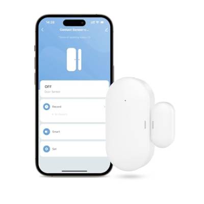 Maxcio Zigbee Tür - und Fenstersensor, Door Sensor für Smart Home, Kompatibel mit Alexa/Google Home, Zigbee Gateway erforderlich von Maxcio