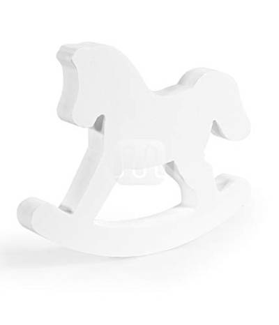 Lampenschirm aus weißem Kunststoff in Form eines Pferdes von Merlotti