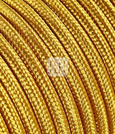 merlotti 20330 Elektrische Kabel rund H03VV 2 x 0,75, Gold, 3 m von Merlotti