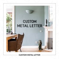 Benutzerdefinierte Metallbuchstaben, Personalisierte Wörter, Benutzerdefinierte Wanddekoration, Geschenke, Namensschild von MetalWallLetter