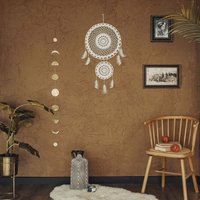 Twin Dreamcatcher Wandbehang, Handgemachte Makramee-Hänger von MetalWallLetter