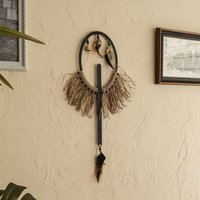 Zitkala Metall Makramee Wandbehang, Boho Wand Dekor, Weihnachtsgeschenk İdeas, Wohndekors von MetalWallLetter