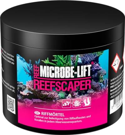 MICROBE-LIFT Reefscaper - 500 g - Professioneller Riffmörtel ideal zur stabilen Befestigung von Korallen und Riffstrukturen in Meerwasseraquarien, einfach in der Anwendung. von MICROBE-LIFT