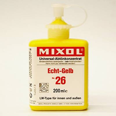 200ml Mixol Universal-Abtönkonzentrat # 26 Echt-Gelb, 4002926262001 von Mixol