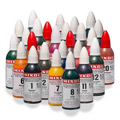 Mixol Komplettset 28x20ml, Universal Abtönkonzentrat, Pigment, Abtönfarbe, Abtönpaste von Mixol