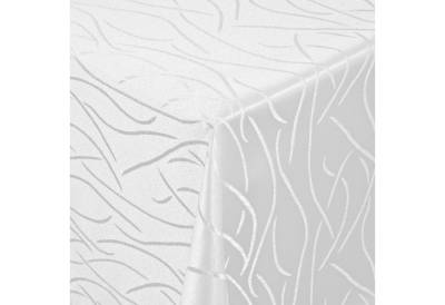 Moderno Tischdecke Tischdecke Stoff Damast Streifen Design Jacquard mit Saum, Eckig 80x80 cm von Moderno