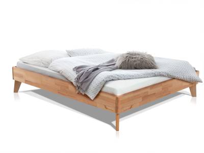 CALIDO 4-Fuß-Bett, Material Massivholz, mit / ohne Kopfteil von Möbel-Eins