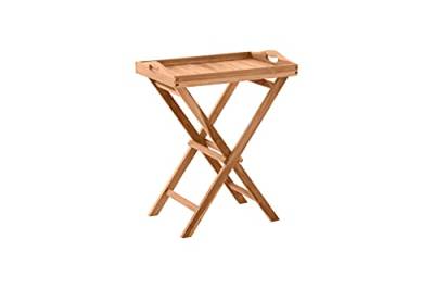 Möbilia® Garten Tisch Balkontisch klappbar, Teak Natur, 60x40 cm von Möbilia