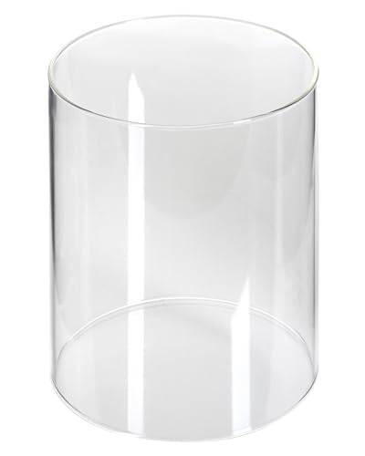 Monster24 Ersatz-Glaszylinder für Bio-Ethanol Tischkamin (Größe M / 30 cm) | feuerfestem Borosilikat-Glas | Außendurchmesser 18 cm/Höhe 20 cm | Tischfeuer | Bio Ethanol Kamin Indoor und Outdoor von Monster24