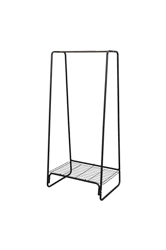 Iris Ohyama, Kleiderständer, Garderobe, Garderobenständer, Stabile Regale, Einfache Montage, Mehrzweck, Design, Büro, Eingang, Schlafzimmer, Wohnzimmer - Metal Garment rack - PI-B5 M - Schwarz von Iris Ohyama