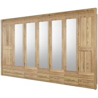 Kleiderschrank Wand 245 cm hoch sieben Drehtüren von Nature Dream