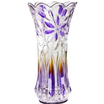 Nchdewui Vase Bunt, Vase Regenbogen Glas, Blumenvase für Tulpen, Regenbogen Glas FüR Wohnzimmer BüRo Hochzeit Party (Orchid [Noble Purple]) von Nchdewui