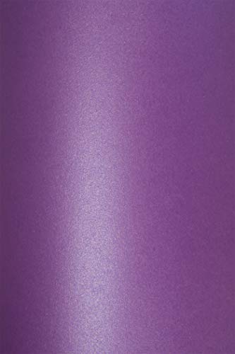 10 Blatt Perlmutt-Violett 290g Karton DIN A4 210x297 mm, Cocktail Purple Rain, ideal für Hochzeit, Geburtstag, Weihnachten, Einladungen, Diplome, Kunst und Handwerk von Netuno