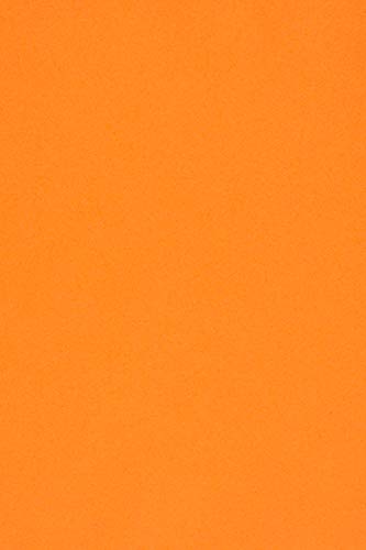 Netuno 100 Blatt Tonpapier Orange DIN A4 210× 297 mm 115g Sirio Color Arancio Feinpapier farbig Bastel-Papier bedruckbar bunt Bastel-Bogen für Einladungen Dankeskarten Tonzeichenpapier hochwertig von Netuno