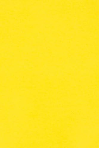 Netuno 50 x Tonkarton DIN A5 148,5x 210 mm Gelb 250g Burano Giallo Zolfo Foto-Karton durchgefärbt zum Basteln Gestalten DIY-Buntpapier A5 Feinpapier farbig Bastelkarton Tonzeichen-Papier von Netuno