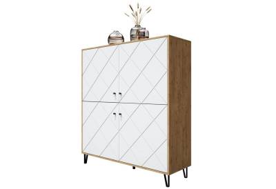 Newroom Highboard Loya, Wildeiche Highboard Modern Industrial Sideboard Kommode Anrichte von Newroom