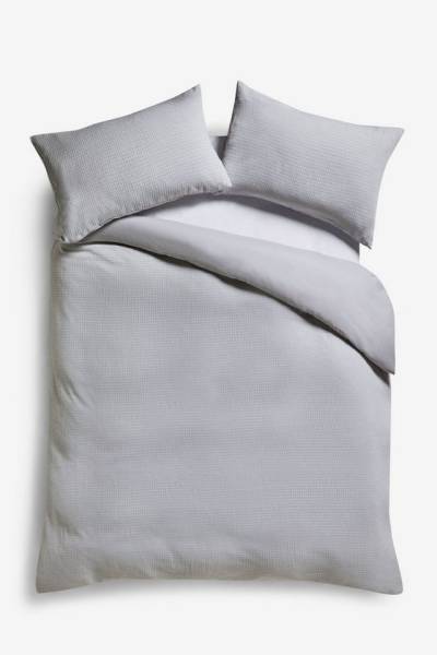 Bett-Set, Bettbezug und Kissenbezug aus Jacquard im Set, Next, Bezug: Polyester von Next