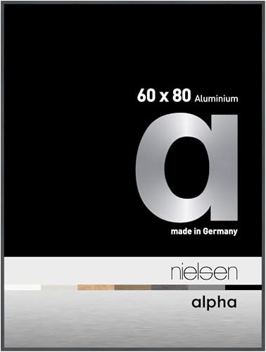 nielsen Aluminium Bilderrahmen Alpha, 60x80 cm, Dunkelgrau Glanz von nielsen