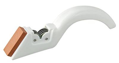 Fackelmann Messer-/ Scherenschärfer, Edelstahl, weiß, 19 x 4,5 x 6,3 cm von Nirosta