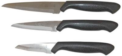 Nirosta Messer aus Polypropylen, Edelstahl, Schwarz und Edelstahl, 3 Stück von Nirosta