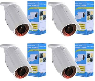 4X Dummy Camera with Lens. with red LED Light, deceptively real for Wall- and Ceiling-mounting, for In- and Outdoor von O&W Security